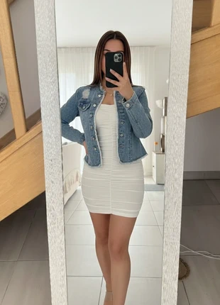 Veste en jean bleue, marke: Fundhaven, zustand: Sehr gut, größe: M / 38 / 10, 54,50 €, 57,93 € beinhaltet Vinted-Käuferschutz Pro