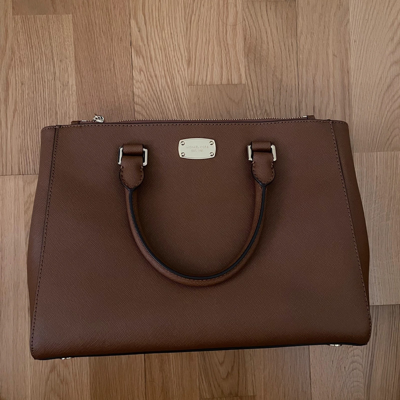 Tasche Shopper Umhangetasche Michael Kors braun cognac Blogger Trend Insta Vinted