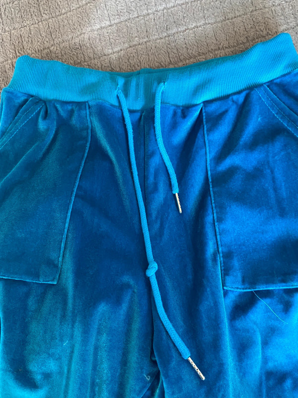 Blue Velvet Sweat Suit 5