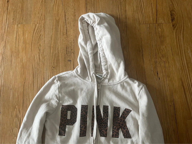 vs PINK cheetah print hoodie y2k mcbling LOVE pink 3