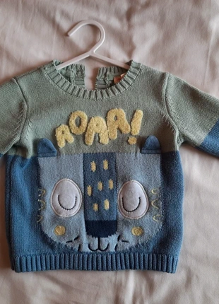 Pull bleu et vert 9M , brand: Du Pareil au Même, condizioni: Ottime, taglia: 9-12 mesi / 74 cm, €2.00, €2.80 include la Protezione acquisti