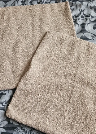 Foindtower Pack of 2, 18"x 18", Textured Boucle Throw Pillow Covers, Beige, brand: Foindtower, condition: New without tags, size: 45 x 45 cm, £8.50, £9.63 includes Buyer Protection