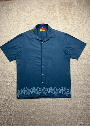 Chemise manche courte The Simpson vintage y2k marine motif fleur logo brodé Bart - XL homme, marque: The Simpsons, état: Très bon état, taille: XL, 29,90 €, 32,10 € Protection acheteurs incluse