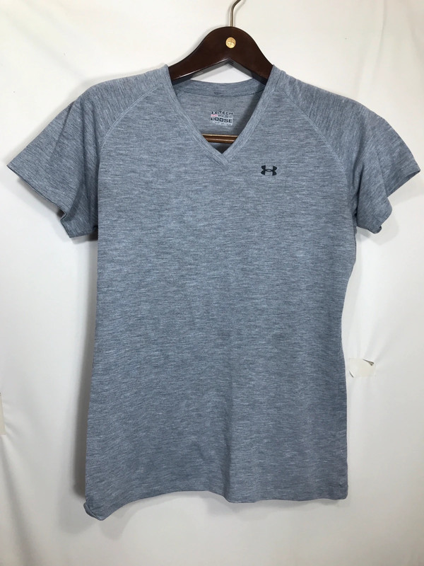 Under armour shirt womens medium loose fit heat gear tech tee 1