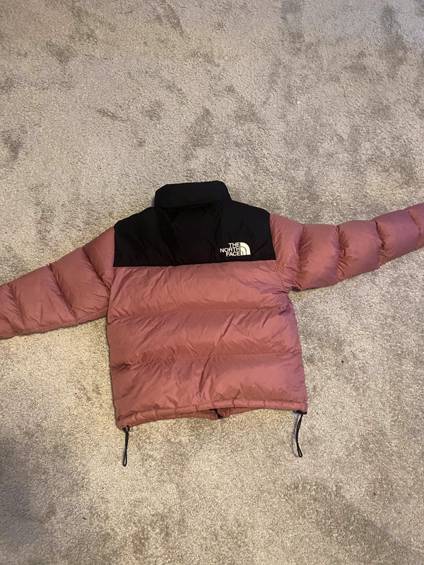 North face store jacket rose gold