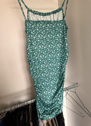 💚 Robe verte à fleurs – maternité 💐, brand: Shein, condition: Very good, size: XL / 42 / 14, €6.00, €7.00 includes Buyer Protection