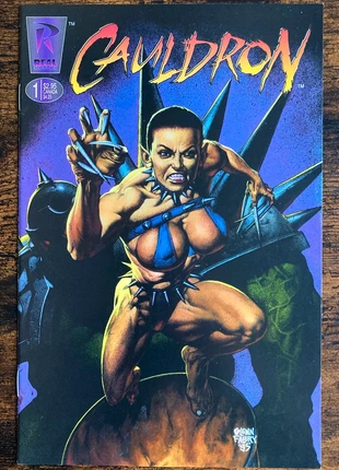 Cauldron #1 - October 1995 - Fabry Variant 🔥 1st Issue 🔑 Real Comics VO, état: Très bon état, 8,90 €, 10,05 € Protection acheteurs (Pro) incluse
