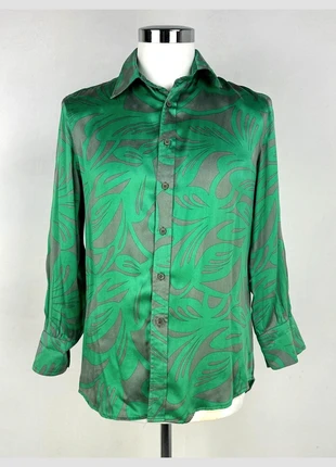 Camicia Armani Seta a fantasie verde e grigio – L, marque: Armani, état: Très bon état, taille: L / 40 / 12, 65,55 €, 69,53 € Protection acheteurs (Pro) incluse