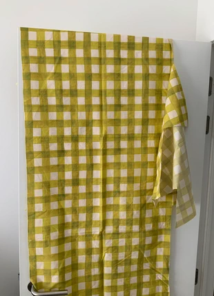 Chute popeline de coton à carreaux vert pomme 🍏, état: Neuf sans étiquette, 7,00 €, 8,05 € Protection acheteurs incluse