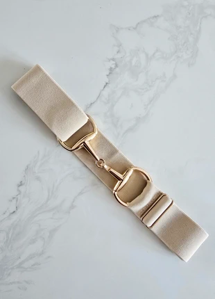 Beige & gold belt, brand: Tack Treasures, condition: New without tags, size: Adjustable, £8.50, £9.63 includes Buyer Protection