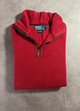 Pull camionneur 1/4 zip Ralph Lauren rouge M col montant, marke: Ralph Lauren, zustand: Sehr gut, größe: M, 34,50 €, 36,93 € inklusive Vinted-Käuferschutz