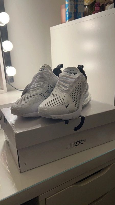 White discount nike 270s