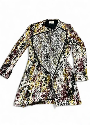 Manteau ba&sh tweed multicolore chic long col ouvert – Taille S, brand: Ba&sh, condition: Very good, size: S / 36 / 8, €37.00, €39.55 includes Buyer Protection