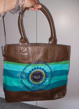 Borsa di pelle sac en cuir bolso de cuero Bolsa de couro Ledertasche, marque: Desigual, état: Neuf sans étiquette, 15,00 €, 16,45 € Protection acheteurs incluse