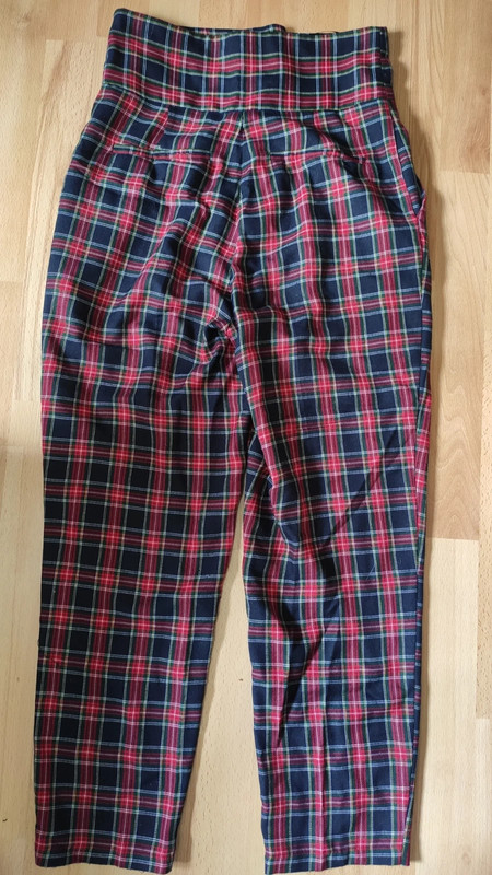 Tartan on sale peg trousers