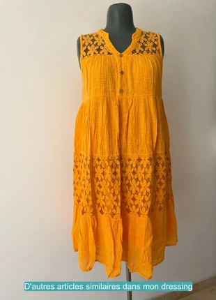 Robe d’été orange Zamba – Taille 40, marque: Zamba, état: Très bon état, taille: L / 40 / 12, 8,00 €, 9,10 € Protection acheteurs incluse