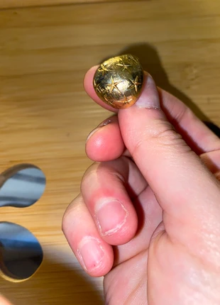 Vintage solid metal gold-plated star ring, brand: Source Unknown, condition: Very good, size: 14.9 mm / H½, £25.00, £26.95 includes Buyer Protection
