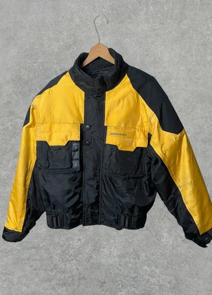 Veste blouson de moto bering jaune et noir avec doublure et coque de protection taille S, merk: Bering, staat: Goed, maat: S, € 25,00, € 26,95 inclusief Kopersbescherming