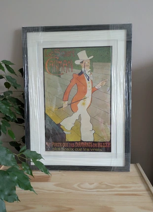 Framed Vintage French Poster Le Smart Carman/Diamants de Bluze art Nouveau Print, brand: Source Unknown, condition: New with tags, €120.00, €126.70 includes Buyer Protection