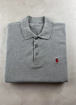 Polo Ralph Lauren – Polo gris chiné avec logo rouge – Taille XS | SKU : 000072, marque: Ralph Lauren, état: Très bon état, taille: XS, 17,00 €, 18,55 € Protection acheteurs incluse
