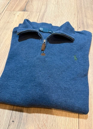 Pull Ralph Lauren 1/4 Zip Bleu Marine – Taille M, marke: Ralph Lauren, zustand: Sehr gut, größe: M, 50,00 €, 53,20 € inklusive Vinted-Käuferschutz
