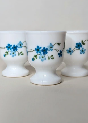 Lot de 3 coquetiers vintage Arcopal myosotis Véronique , marke: Vintage, zustand: Sehr gut, 6,50 €, 7,53 € beinhaltet Vinted-Käuferschutz Pro