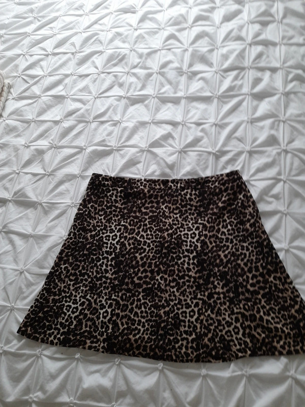 Leopard skirt clearance size 16