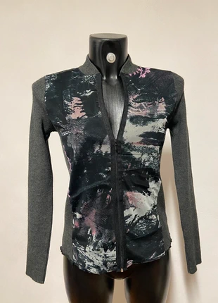 Vintage fairycore cottage urban y2k grey zip cardigan, marque: Vintage Dressing, état: Très bon état, taille: S / 36 / 8, 20,00 €, 21,70 € Protection acheteurs incluse