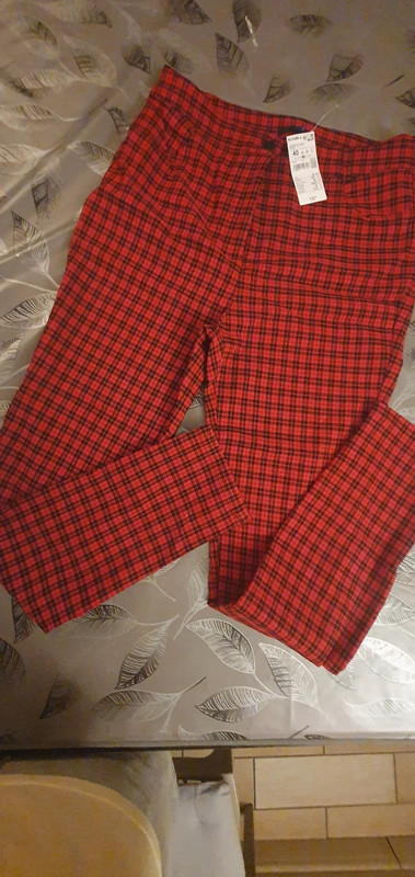 Pantalon Pimkie Carreau rouge neuf 1
