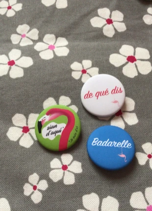 Badges Flamant rose, condition: New without tags, €3.00, €3.85 includes Buyer Protection