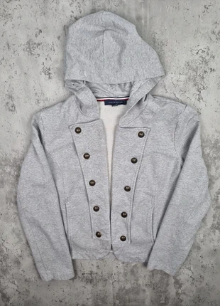 Veste officier à capuche Tommy Hilfiger – Gris chiné – Taille L Femme (mesures en photos), brand: Tommy Hilfiger, condition: Very good, size: L / 40 / 12, €25.00, €26.95 includes Buyer Protection Pro
