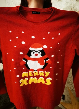 Pull de Noël, marca: TEX, estado: Muito bom, tamanho: XL / 42 / 14, €7.00, €8.05 inclui Proteção do Comprador