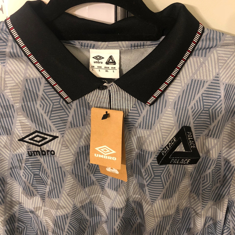 Palace Umbro Classic Jersey Flint Stone Large T Shirt Top