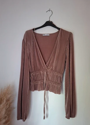 Haut zara brun, marca: Zara, estado: Muy bueno, tamaño: S / 36 / 8, 4,00 €, 4,90 € Protección al comprador incluida