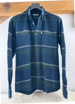 Surchemise Barbour Elbe Stripe Shirt – Vert & Bleu – Taille M – Très bon état, brand: Barbour, condition: Very good, size: M, €40.00, €42.70 includes Buyer Protection