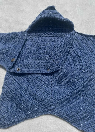 Nid d'ange bleu/fil argent ÉTOILE, brand: Fait Main, condition: New without tags, size: 1-3 months / 56 cm, €15.00, €16.45 includes Buyer Protection