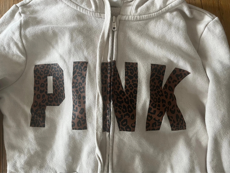 vs PINK cheetah print hoodie y2k mcbling LOVE pink 1