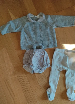 Precioso conjunto jersey y ranita , marca: Baby Fashion, estado: Muito bom, tamanho: 9-12 meses / 74 cm, €6.50, €7.53 inclui Proteção do Comprador