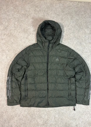 Adidas Dark Green Puffer Jacket L, merk: adidas, staat: Goed, maat: L, € 10,00, € 11,20 inclusief Kopersbescherming Pro