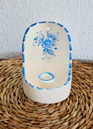 Bougeoir mural en céramique, style faïence provençale, marque: Vintage, état: Très bon état, 8,00 €, 9,10 € Protection acheteurs incluse