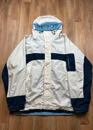 Veste manteau Imperméable Columbia vintage | Blanc, Bleu marine | Taille L Hommes, brand: Columbia, condition: Very good, size: L, €25.00, €26.95 includes Buyer Protection