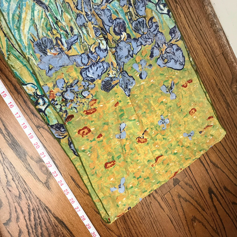 Silk scarf van gogh iris 3