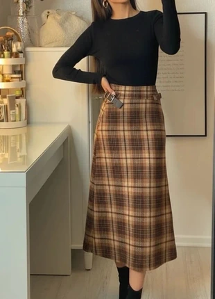 Jupe midi cuir synthétique tricolore beige camel noir fente frontale taille M, marque: Vintage Chic, état: Très bon état, taille: M / 38 / 10, 44,90 €, 47,85 € Protection acheteurs (Pro) incluse