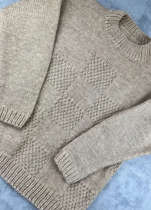 Pull en laine Aran avec motifs / Aran wool knitwear - L, brand: Vintage Dressing, condition: Very good, size: L, €35.00, €37.45 includes Buyer Protection