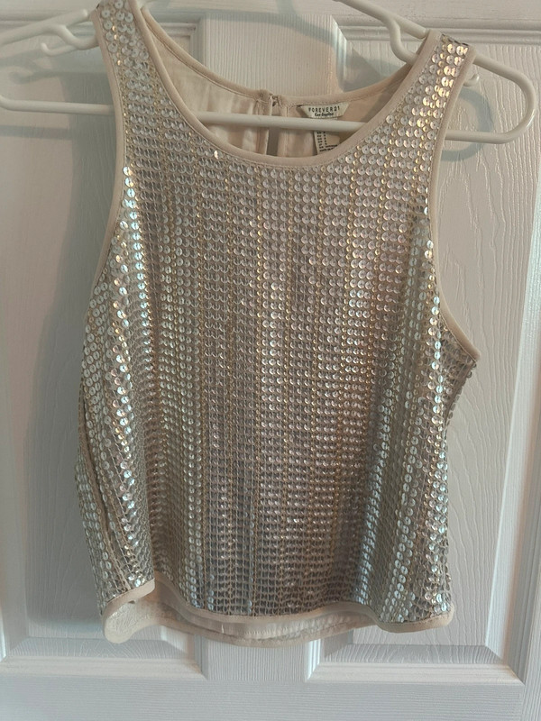 Forever 21 sequin sleeveless top 3