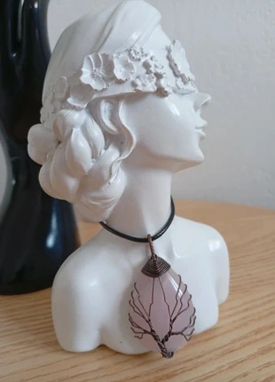 Idée cadeau Collier goute d'eau arbre de vie améthyste pierre naturelle bohème, état: Très bon état, 15,00 €, 16,45 € Protection acheteurs (Pro) incluse