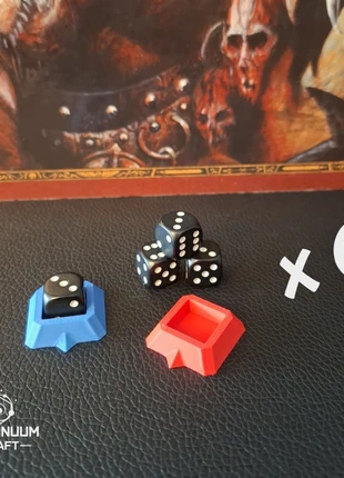 Porte-dés x6 avec marqueurs : 3 rouges + 3 bleus pour dés 12mm, The Old World, Warhammer., brand: Vortinuum, condition: New without tags, €4.50, €5.43 includes Buyer Protection Pro