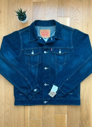 Veste en jean taille L brute neuve personnalisée, merk: Levi Strauss & Co., staat: Nieuw met prijskaartje, maat: L / 40 / 12, € 49,00, € 52,15 inclusief Kopersbescherming