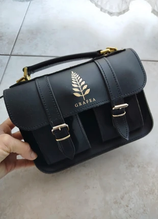 Sac a main Grafea mini satchel noir et doré, marque: Grafea, état: Très bon état, 50,00 €, 53,20 € Protection acheteurs incluse