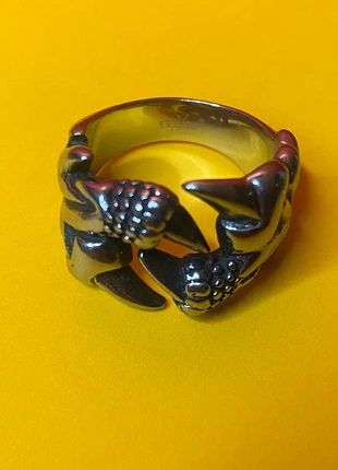 Bague griffes en acier inoxydable, brand: Indien Boutique, condition: Very good, size: 22.2 mm Ø, €20.00, €21.70 includes Buyer Protection